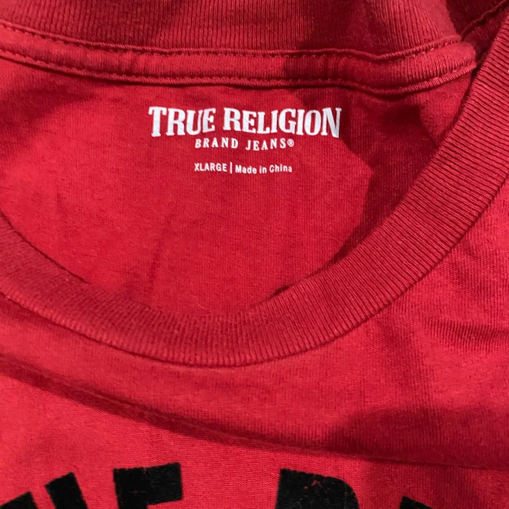 True Religion Red Short Sleeve Tee‎